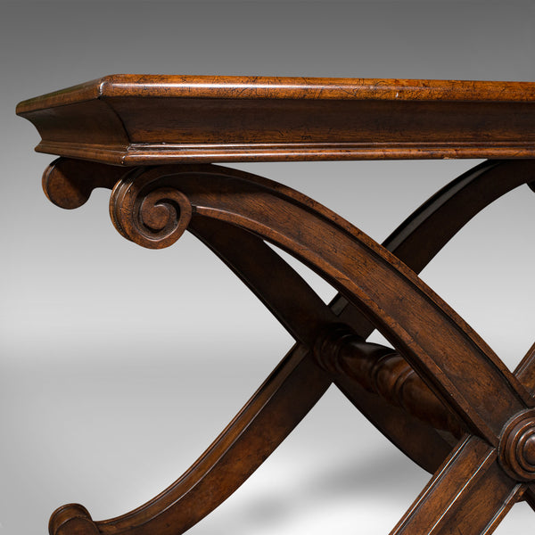 Pair Of Vintage Bedside Tables, English, Coffee, Side, Regency Revival, C.1980