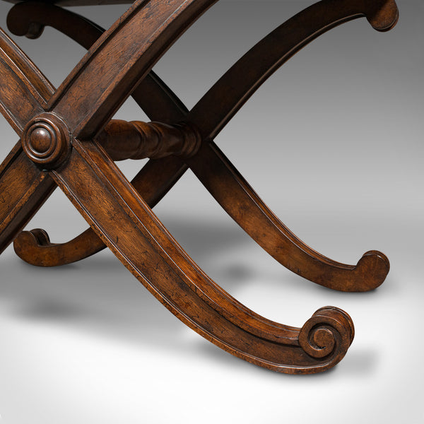 Pair Of Vintage Bedside Tables, English, Coffee, Side, Regency Revival, C.1980