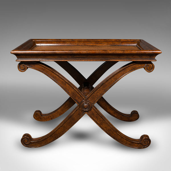 Pair Of Vintage Bedside Tables, English, Coffee, Side, Regency Revival, C.1980