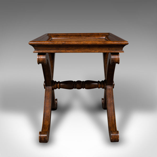 Pair Of Vintage Bedside Tables, English, Coffee, Side, Regency Revival, C.1980