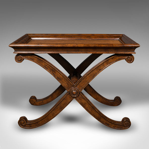 Pair Of Vintage Bedside Tables, English, Coffee, Side, Regency Revival, C.1980