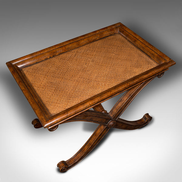 Pair Of Vintage Bedside Tables, English, Coffee, Side, Regency Revival, C.1980