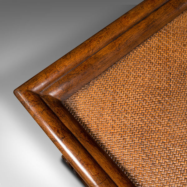 Pair Of Vintage Bedside Tables, English, Coffee, Side, Regency Revival, C.1980