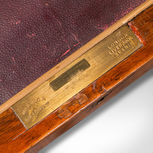 Antique Ladies Work Table, English, Walnut, Writing, Waring & Gillow, Victorian