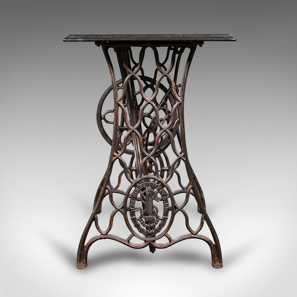 Antique Orangery Potting Table, English Granite, Cast Iron, Garden, Victorian