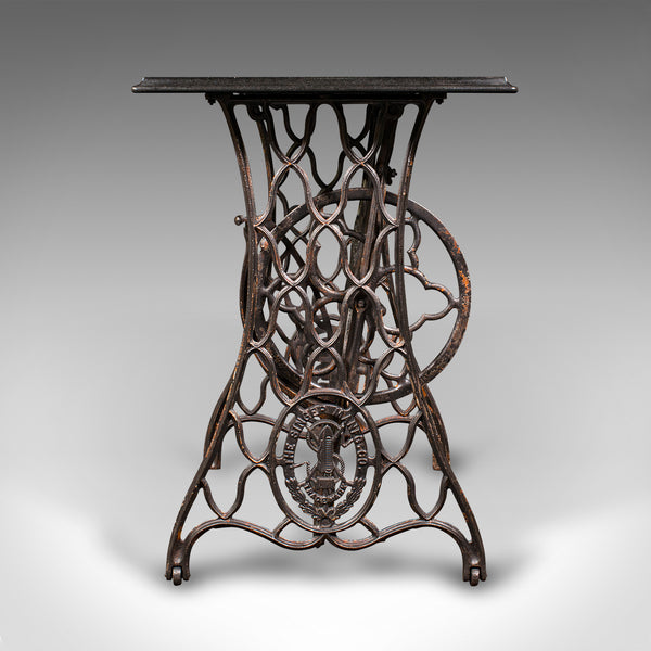 Antique Orangery Potting Table, English Granite, Cast Iron, Garden, Victorian