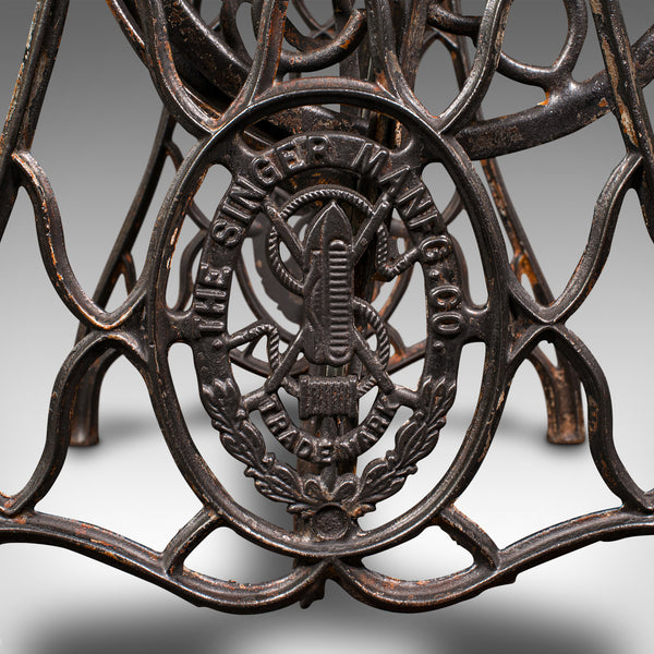 Antique Orangery Potting Table, English Granite, Cast Iron, Garden, Victorian