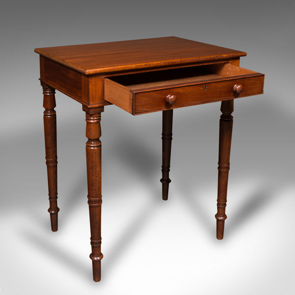 Small Antique Side Table, English, Nook, Lamp, Hall, Bedroom, Lounge, Victorian