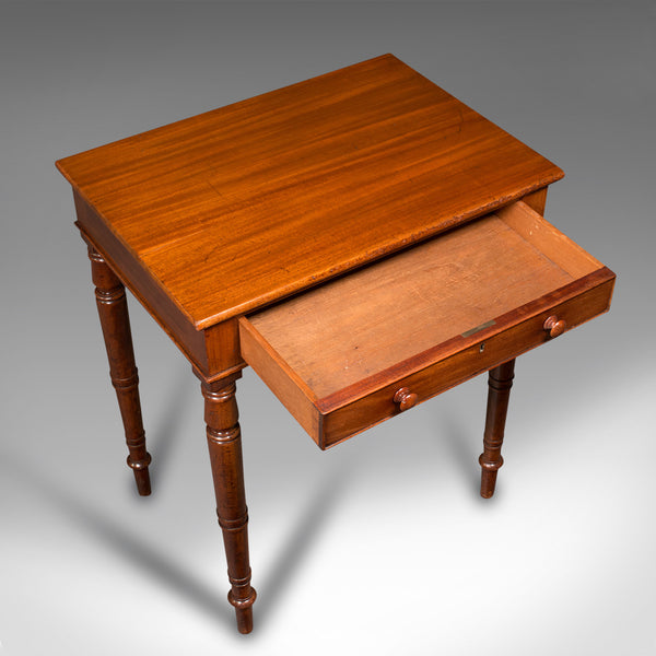 Small Antique Side Table, English, Nook, Lamp, Hall, Bedroom, Lounge, Victorian