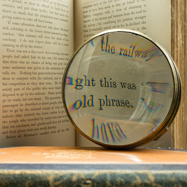 Antique Library Magnifier, English, Brass, Specimen Magnifying Glass, Victorian