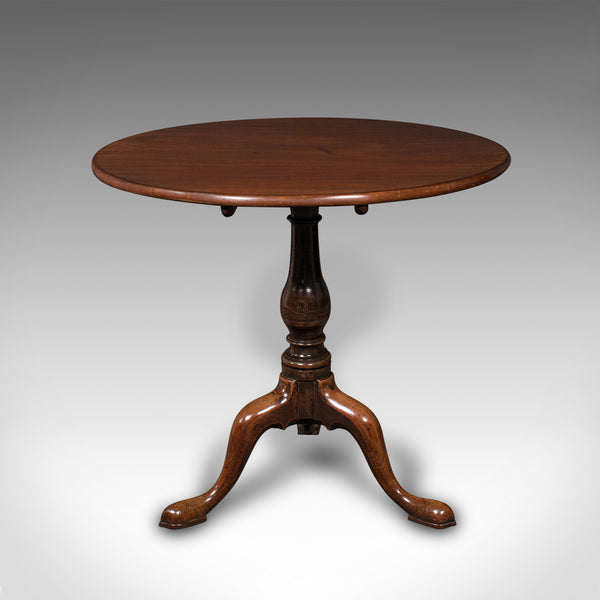 Antique Tilt Top Table, English, Side, Lamp, Breakfast, Georgian, Circa 1820