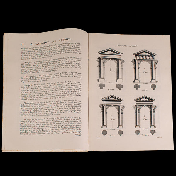 Vintage Folio, Civil Architecture, English, Sir William Chambers, Reproduction