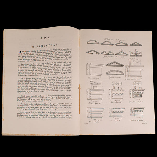 Vintage Folio, Civil Architecture, English, Sir William Chambers, Reproduction