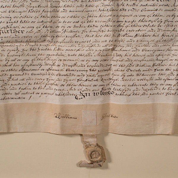 Antique Framed Indenture, English, Vellum, Document, 17th Century, Dated 1671