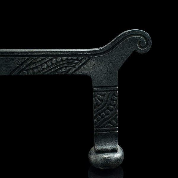 Antique Decorative Firedogs, English, Fireside Andiron, After Jeckyll, Victorian