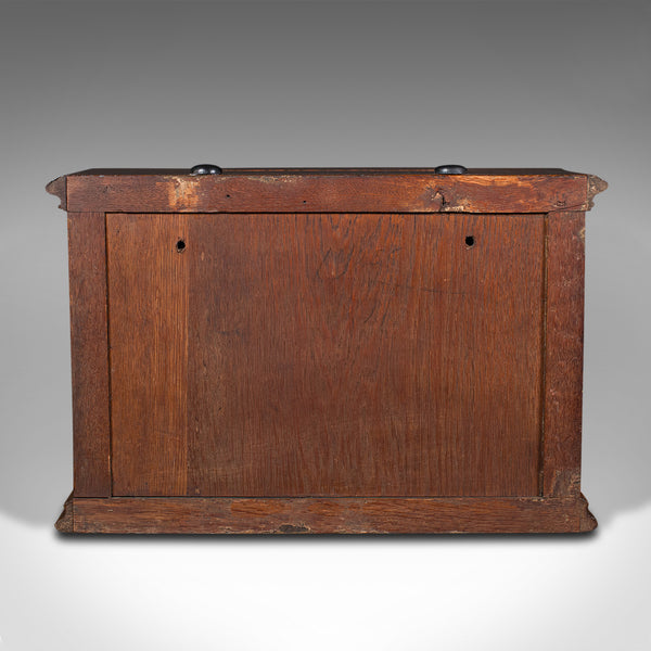 Antique Hotel Key Box, Scottish, Oak, Counter Letterbox, Gothic Taste, Victorian