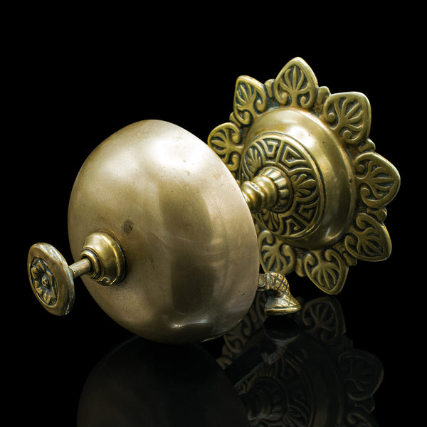 Antique Reception Bell, English, Brass, Country House, Counter Top, Victorian