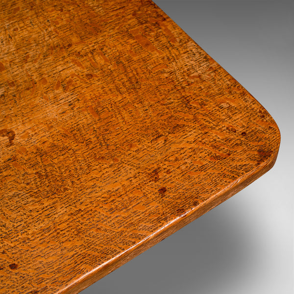 Vintage Coffee Table, English Oak, Cotswold School, After Mouseman, 20th Century