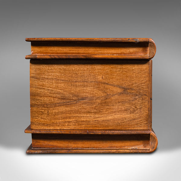 Antique Ladies Vanity Box, Italian, Olive Wood, Keepsake, Jewellery, Sorrento