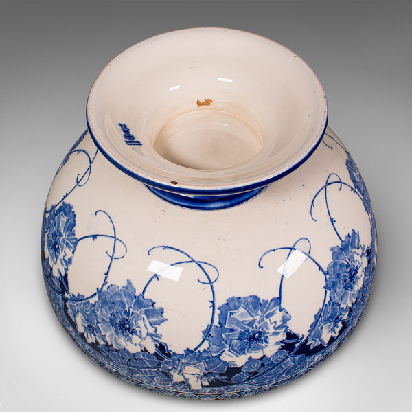 Large Antique Celebration Fruit Bowl, English, Ceramic, Serving Dish, Circa 1920