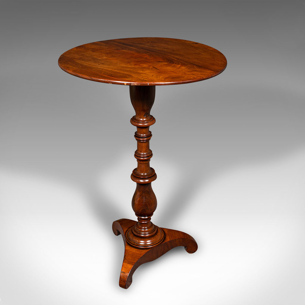 Small Antique Lamp Table, English, Flame, Wine, Occasional, Regency, Circa 1820