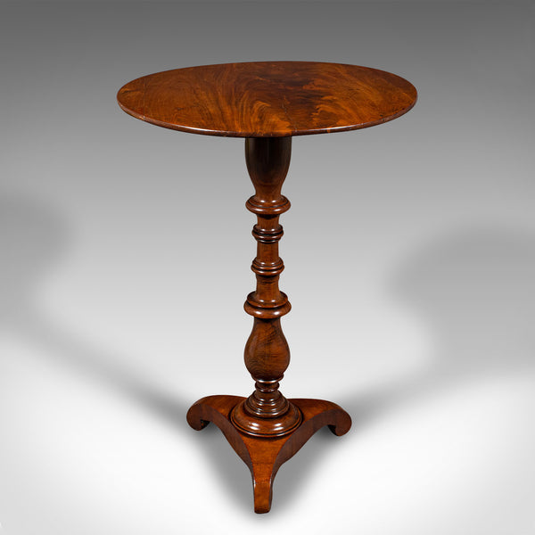 Small Antique Lamp Table, English, Flame, Wine, Occasional, Regency, Circa 1820