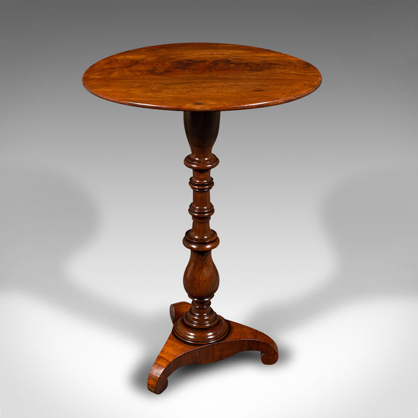 Small Antique Lamp Table, English, Flame, Wine, Occasional, Regency, Circa 1820