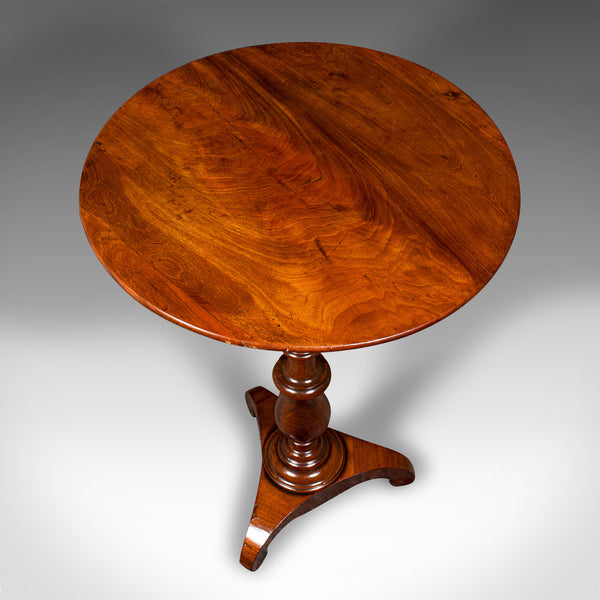Small Antique Lamp Table, English, Flame, Wine, Occasional, Regency, Circa 1820
