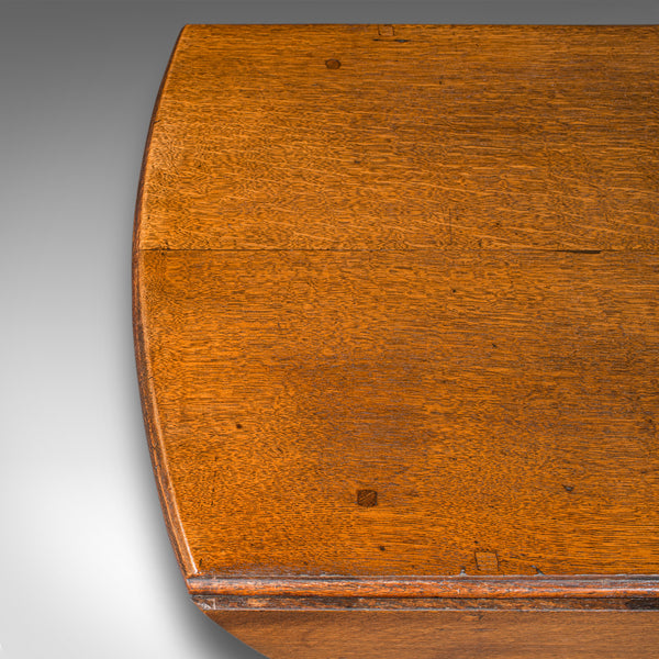 Antique 4-6 Seat Gate Leg Table, English, Oak, Extending, Farmhouse, Georgian