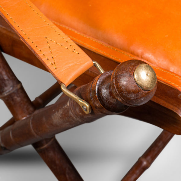 Pair Of Contemporary Orangery Chairs, English, Leather, Veranda, Patio, Seat