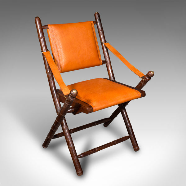 Pair Of Contemporary Orangery Chairs, English, Leather, Veranda, Patio, Seat