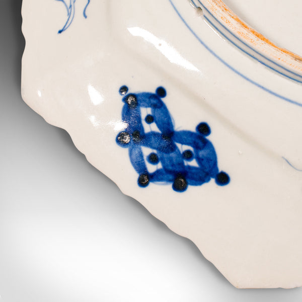 Antique Decorative Serving Plate, Japanese, Ceramic, Charger, Meiji, Victorian