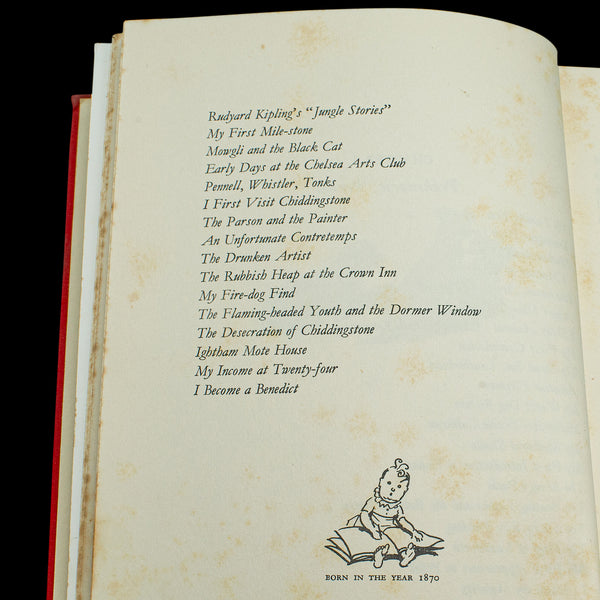 Vintage Book, Time I Was Dead, Autobiography, Cecil Aldin, English Language, Art