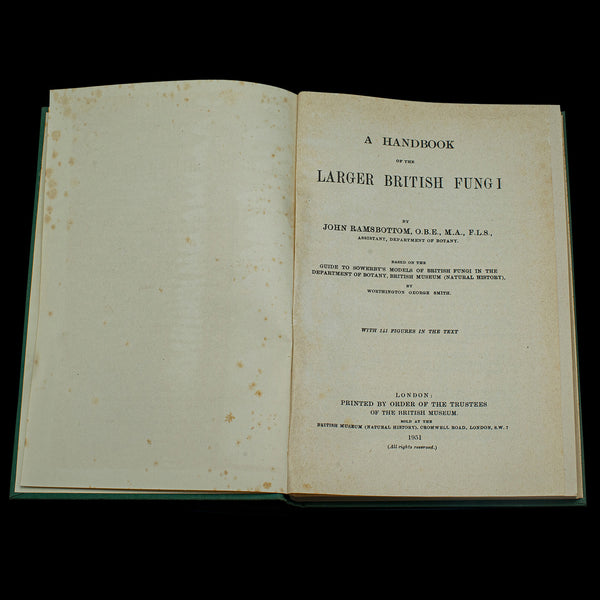 Vintage Books, Fungi Interest, English Language, Biology, Reference, Scientific