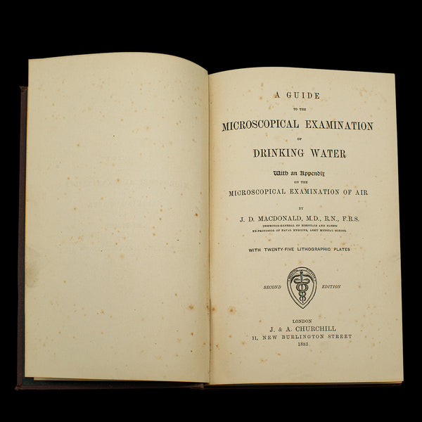 Set of 3 Antique Biology Interest Books, English Scientific Reference, Victorian
