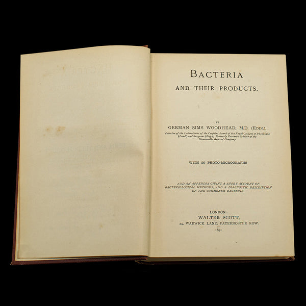 Set of 3 Antique Biology Interest Books, English Scientific Reference, Victorian