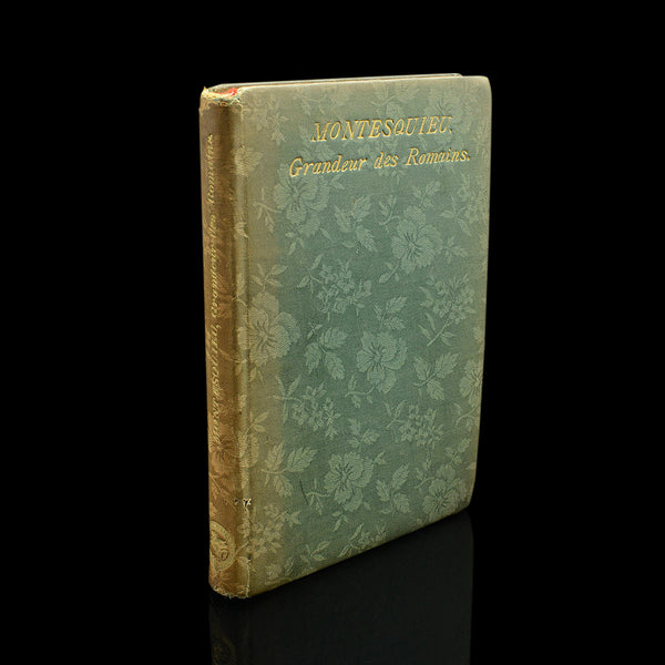 Antique Book Grandeur Des Romains, Montesquieu, French Language, Mid Victorian