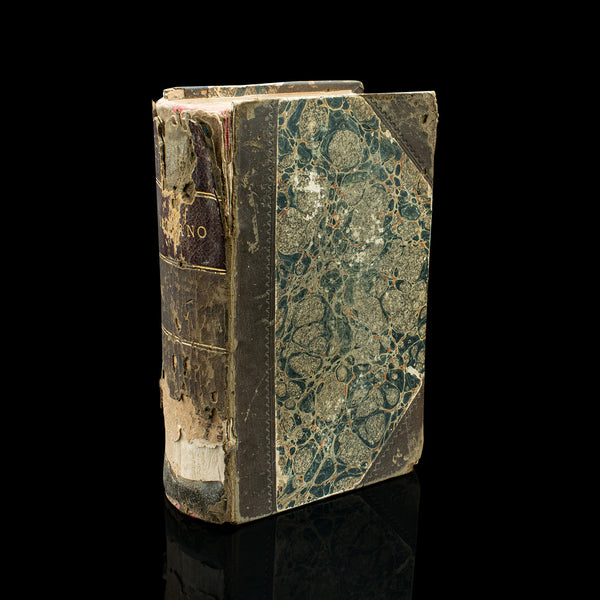 Antique Book, Dante's Inferno, Italian Language, Divine Comedy, Georgian, 1816