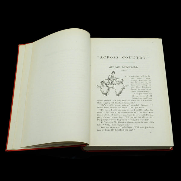 Pair Of Antique Novels, Across Country, Fair Diana, Wanderer, English, Victorian