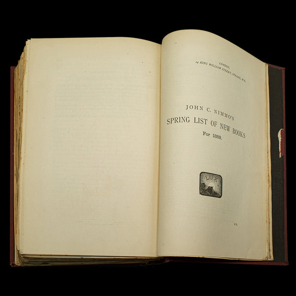 Antique Book in Case, Hillingdon Hall or the Cockney Squire, English, Victorian