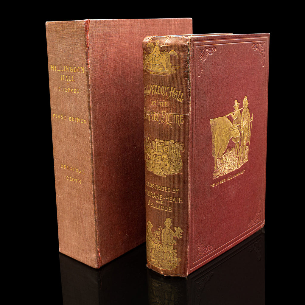 Antique Book in Case, Hillingdon Hall or the Cockney Squire, English, Victorian