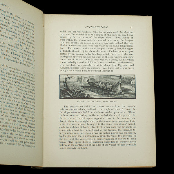 3 Antique Badminton Library Books, English, Boating, Driving, Cricket, Victorian