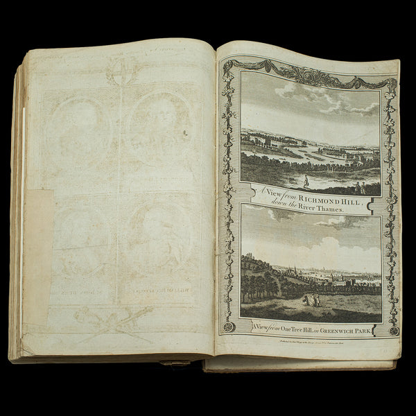 Antique Reference Book, Survey of London, English, Aged, Topographical, Georgian