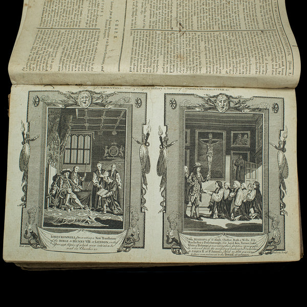 Antique Reference Book, Survey of London, English, Aged, Topographical, Georgian
