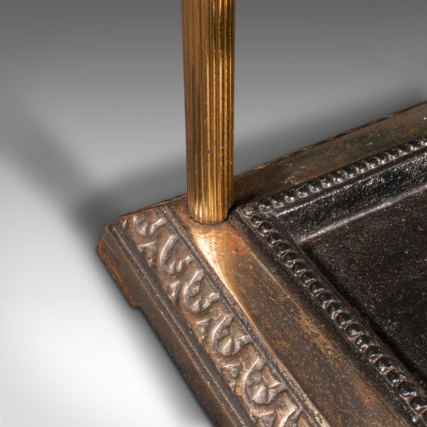 Vintage 6 Segment Umbrella Rack, English, Brass, Stick Stand, Art Deco, C.1940