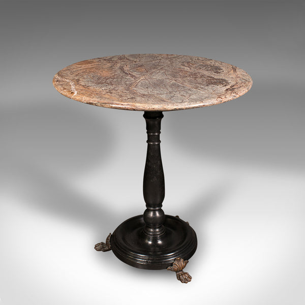 Antique Country House Lamp Table, English, Marble, Georgian Revival, Victorian