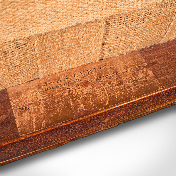 Antique Carriage Stool, English, Walnut, Fireside Foot Rest, Victorian, C.1840