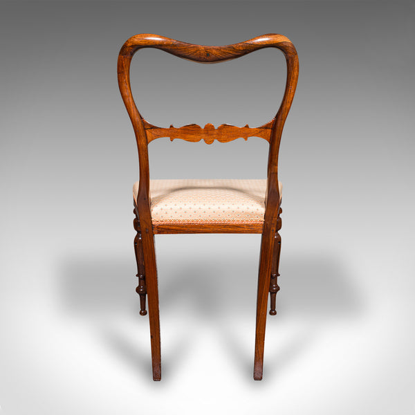 Antique Buckle Back Chair, English, Drawing Room, Side Seat, Victorian, C.1840