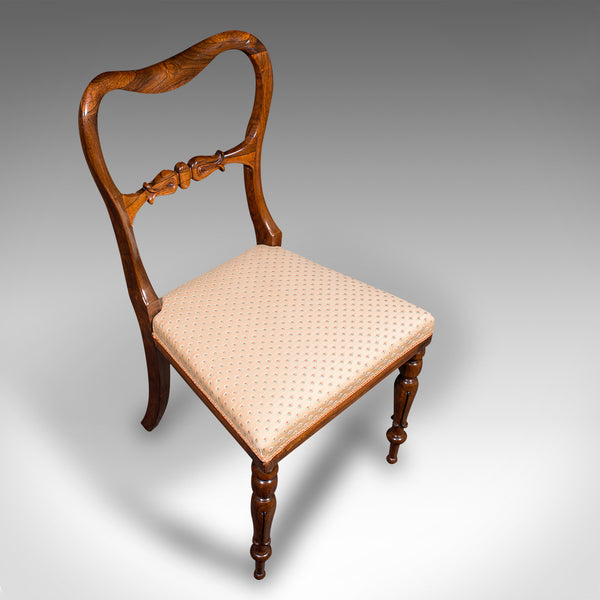 Antique Buckle Back Chair, English, Drawing Room, Side Seat, Victorian, C.1840