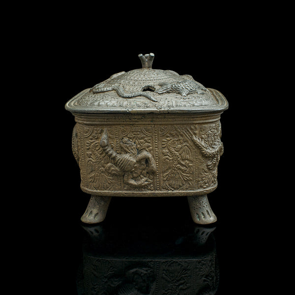 Antique Decorative Censer, Chinese, Bronze, Incense Burner, Victorian, C.1850